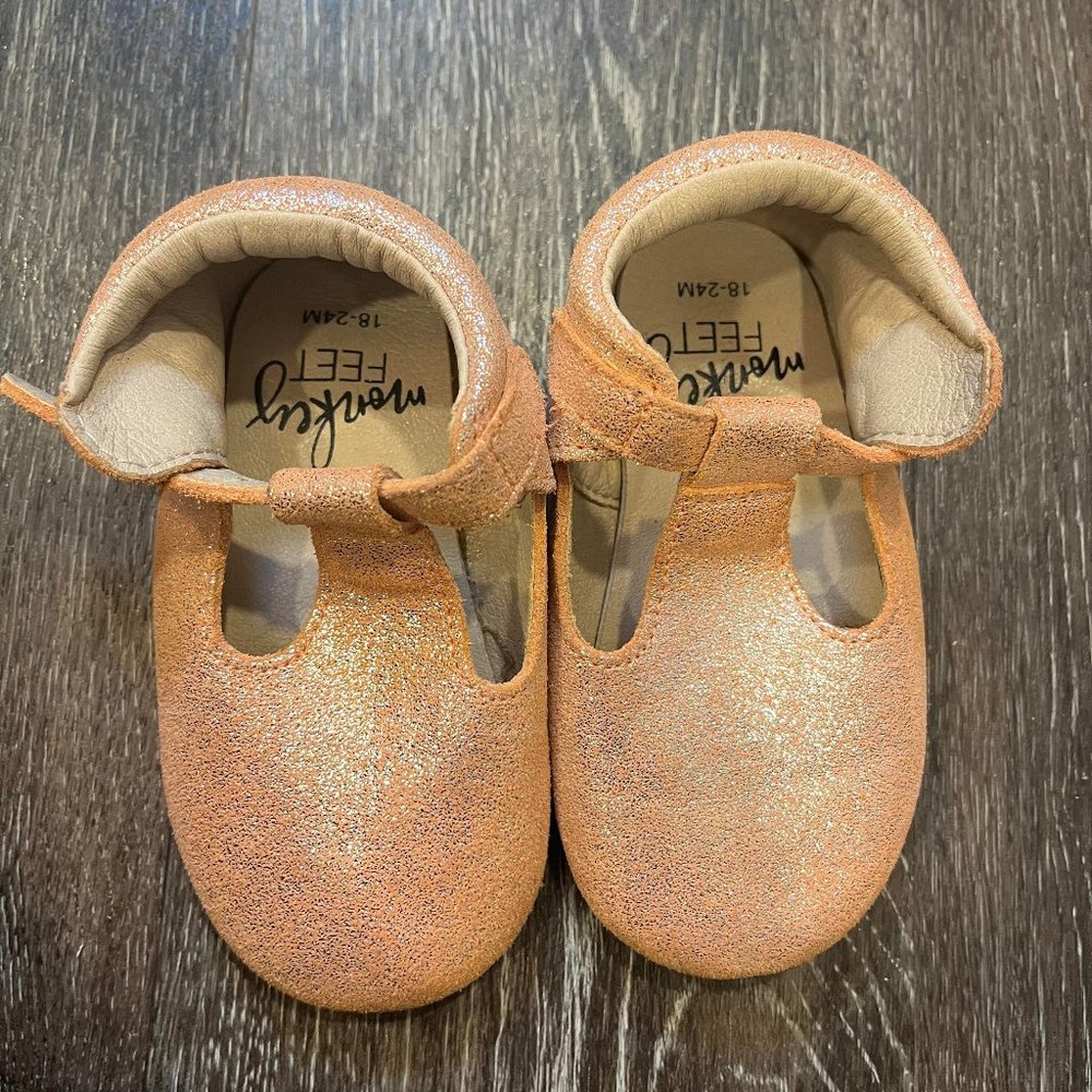 Pink Monkey Feet Shoes 18-24 Months